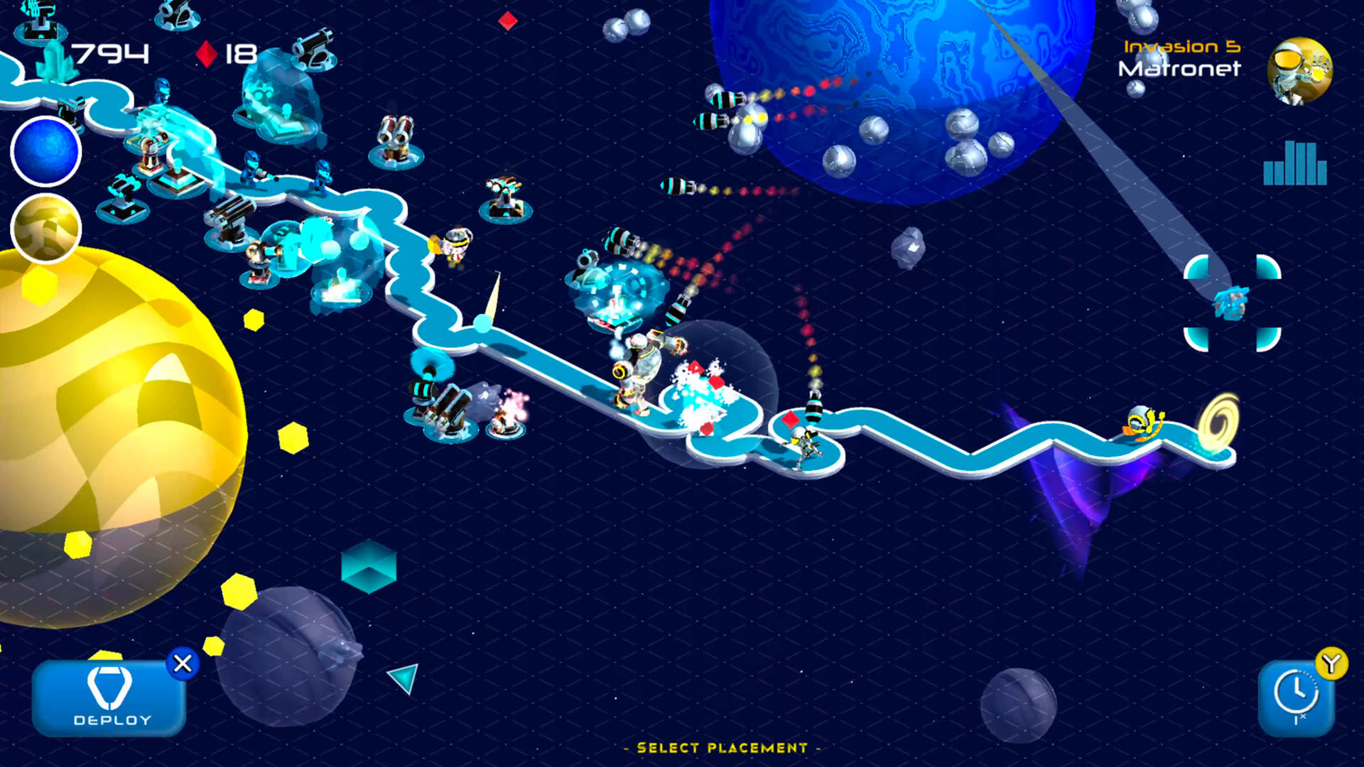 Cosmic Robots robot troop deployment